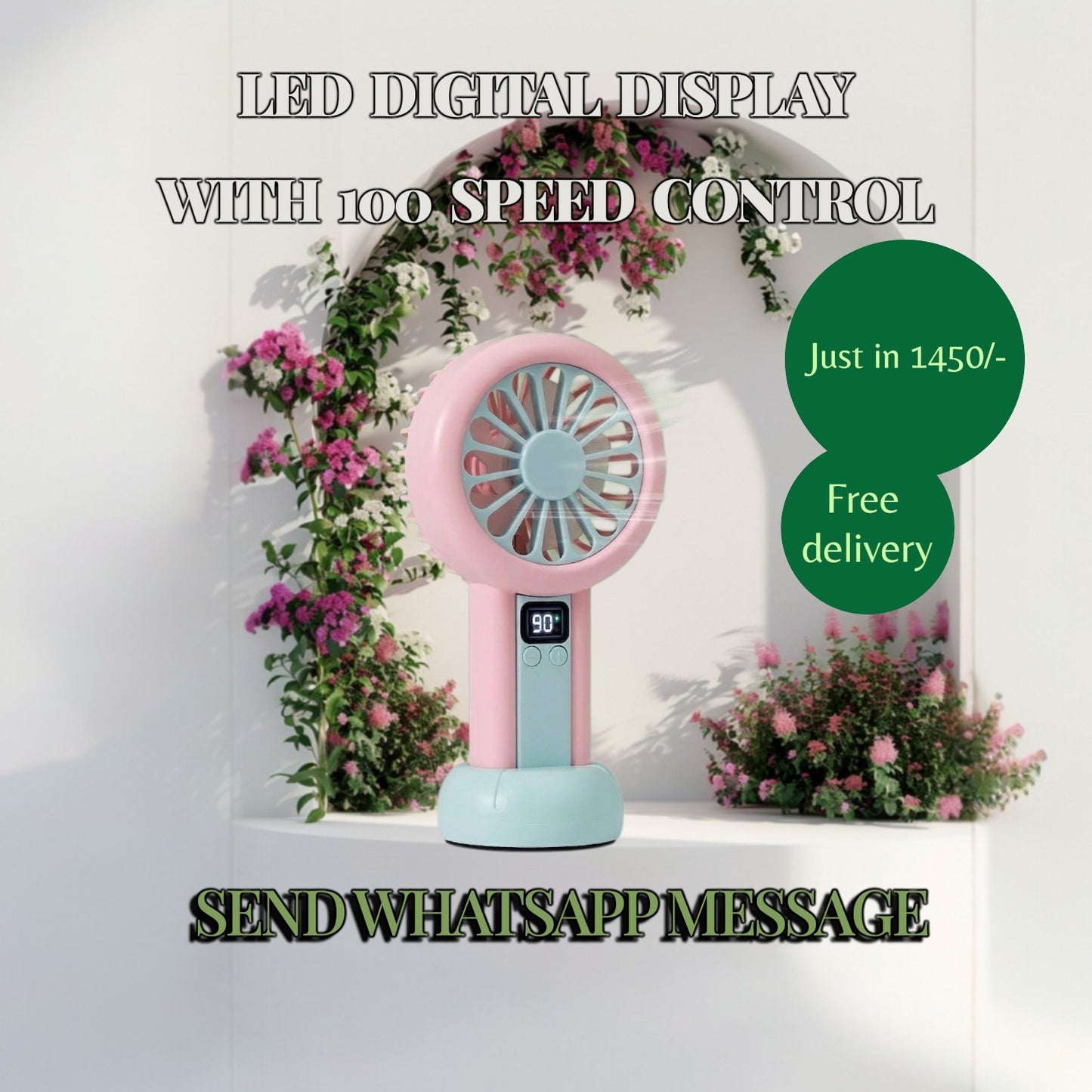 Mini Rechargeable Fan – Portable USB Fan for Home, Office & Travel